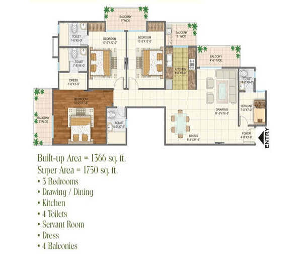 arihant-arden-floor-plan-3bhk-4toilet-1366-sq-ft