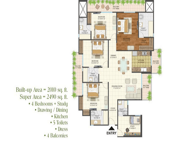 arihant-arden-floor-plan-4bhk-5toilet-2110-sq-ft
