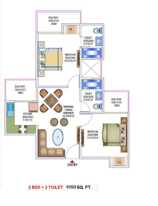 victory-one-amara-floor-plan-2bhk-2toilet-1050-sq-ft