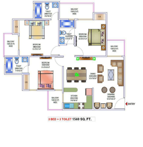 victory-one-amara-floor-plan-3bhk-3toilet-1540-sq-ft