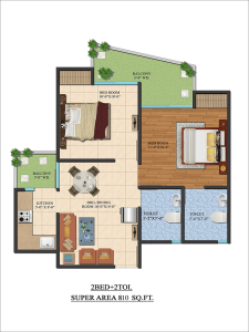 ajnara-le-garden-floor-plan-2bhk-2toilet-810-sq-ft