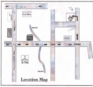 ajnara-le-garden-location-map