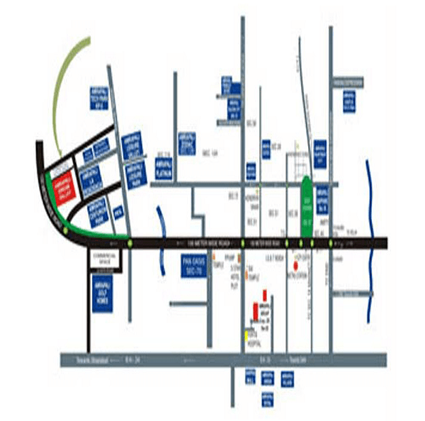 amrapali-dream-valley-location-map