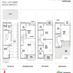 godrej golf links left corner floor plan 2835 sq.ft