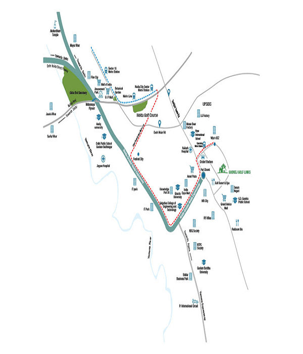 godrej golf links location map