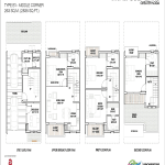 godrej golf links middle corner floor plan 2835 sq.ft