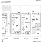 godrej golf links right corner floor plan 2835 sq.ft