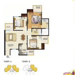 pigeon spring meadows floor plan 3bhk- 2toilet 1170 sq.ft
