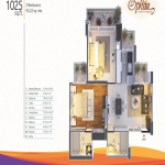 mangalya ophira floor plan 2bhk 2toilet 1025 sq.ft
